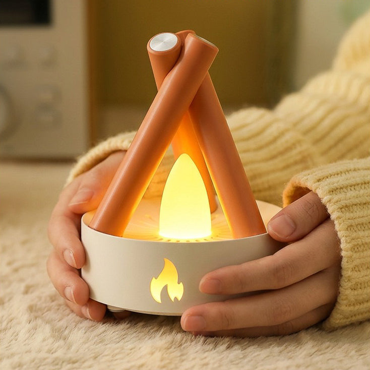 Modern Campfire 2 in 1 White Noise Player + LED Night Lamp (5-9 Working Days Delivery)