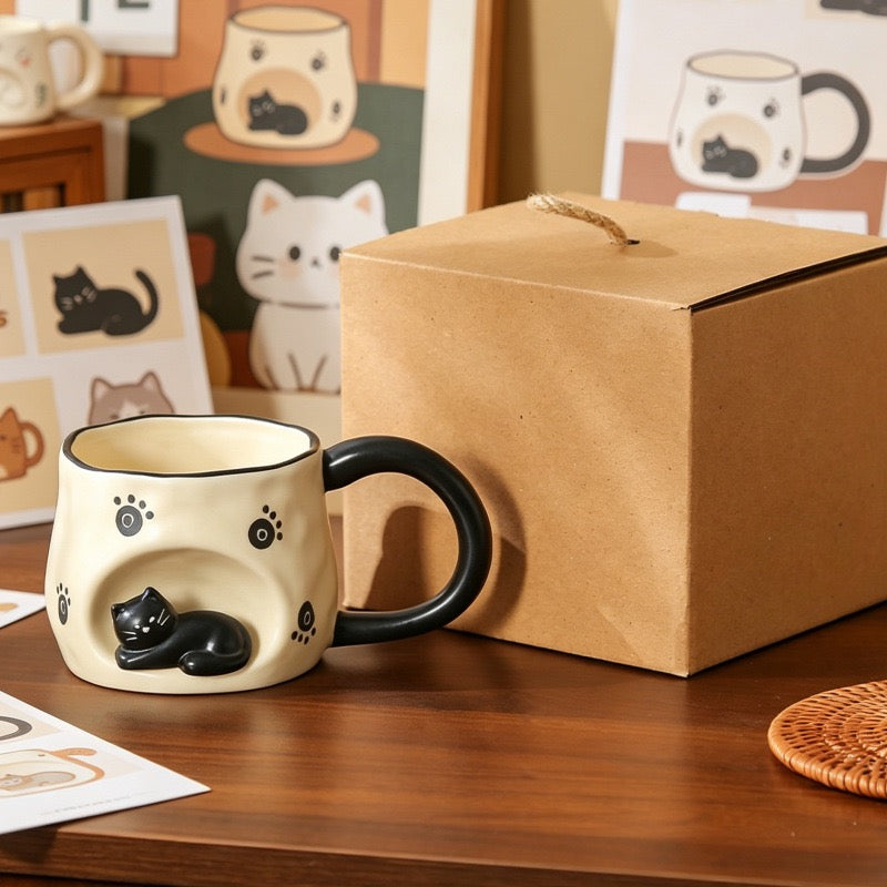 Comfy Kitty Coffee Mug (5-9 Working Days Delivery)