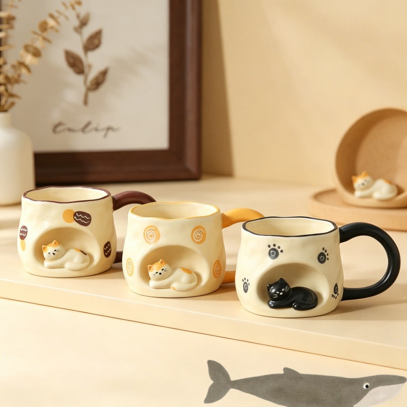 Comfy Kitty Coffee Mug (5-9 Working Days Delivery)