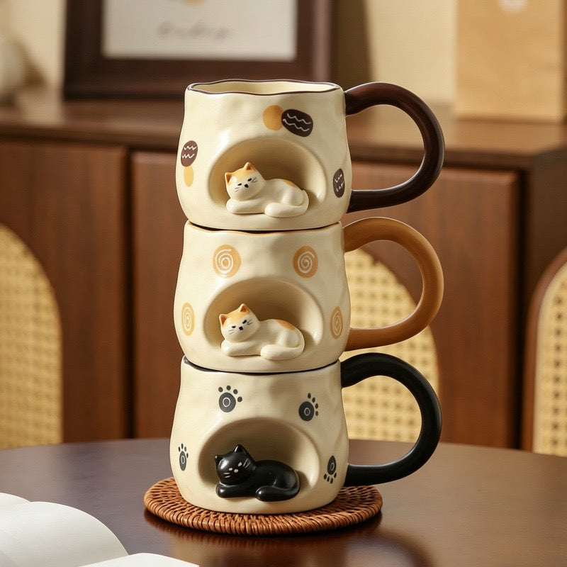 Comfy Kitty Coffee Mug (5-9 Working Days Delivery)
