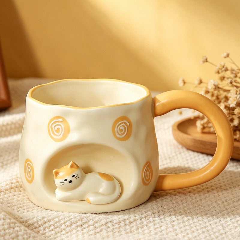 Comfy Kitty Coffee Mug (5-9 Working Days Delivery)