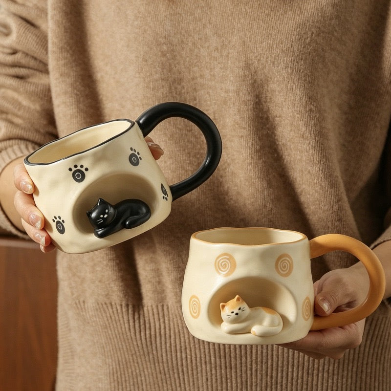 Comfy Kitty Coffee Mug (5-9 Working Days Delivery)