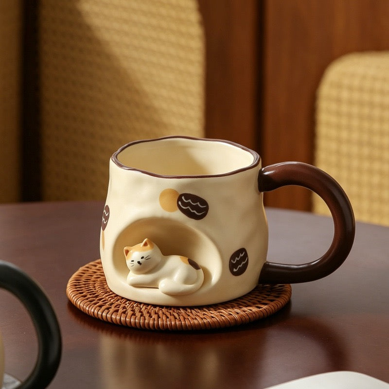 Comfy Kitty Coffee Mug (5-9 Working Days Delivery)