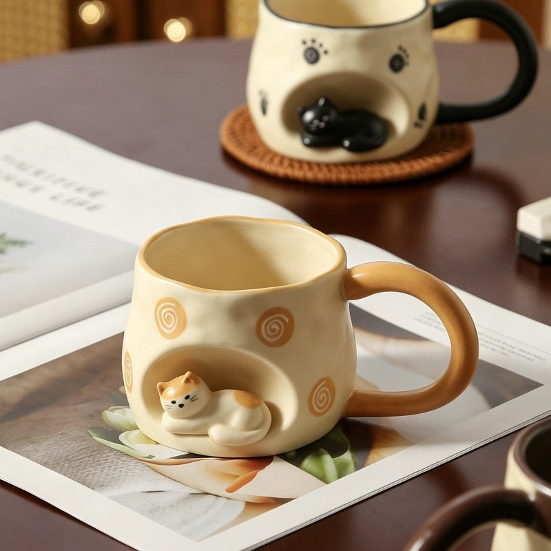Comfy Kitty Coffee Mug (5-9 Working Days Delivery)