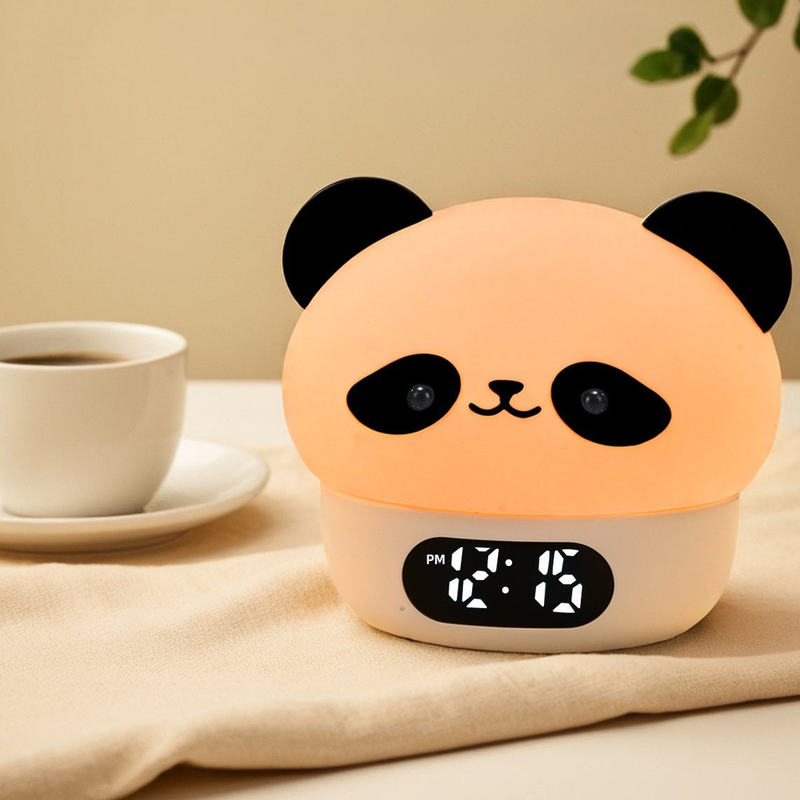 Cute Panda Alarm Clock + Night Lamp 2 in 1 (5-9 Working Days Delivery)