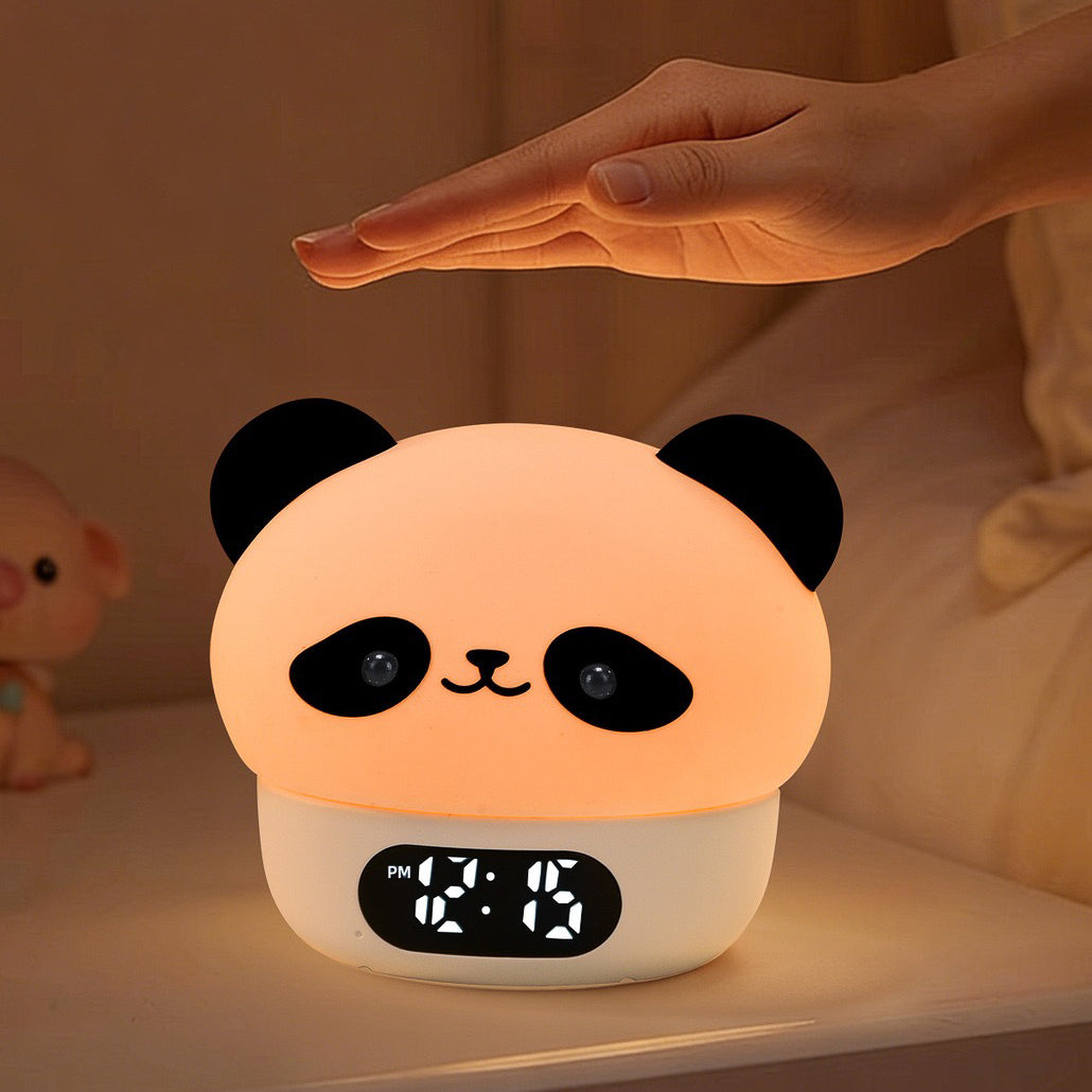 Cute Panda Alarm Clock + Night Lamp 2 in 1 (5-9 Working Days Delivery)