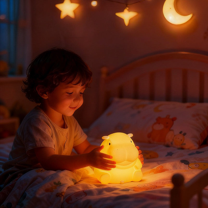 Baby Hippo LED Night Lamp (5-9 Working Days Delivery)