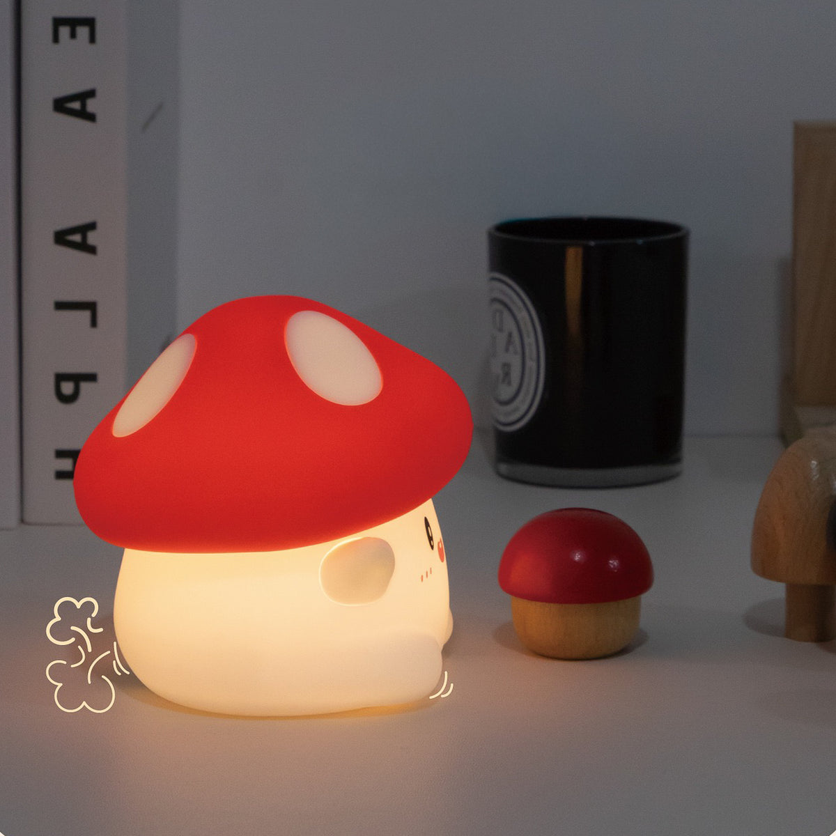 Mario Mushroom LED Night Lamp (5-9 Working Days Delivery)