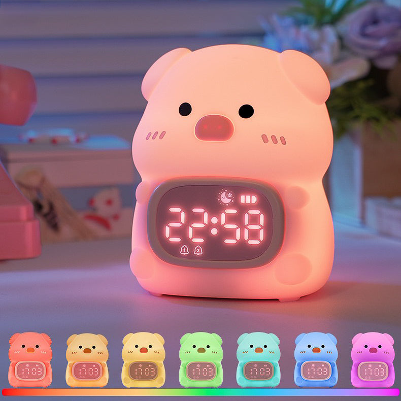 Cute Animal LED Night Lamp + Alarm Clock (5-9 Working Days Delivery)