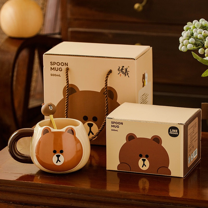 << READY STOCK >> LINE FRIENDS Coffee Mug Gift Set