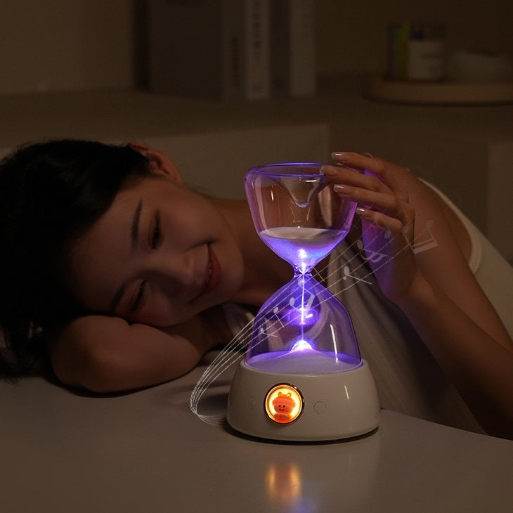<< READY STOCK >> Hourglass Bluetooth Speaker With Rainbow Lighting
