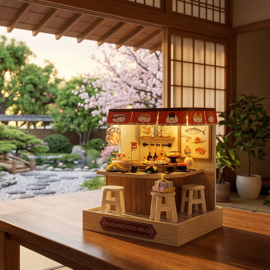 DIY Self-Assembled Miniature Kit - Sushi Bar (5-9 Working Days Delivery)