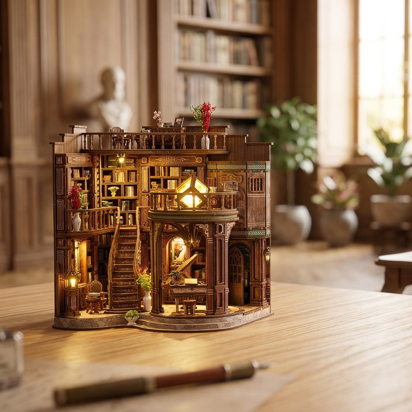 DIY Self-Assembled Miniature Kit - The Great Library (5-9 Working Days Delivery)