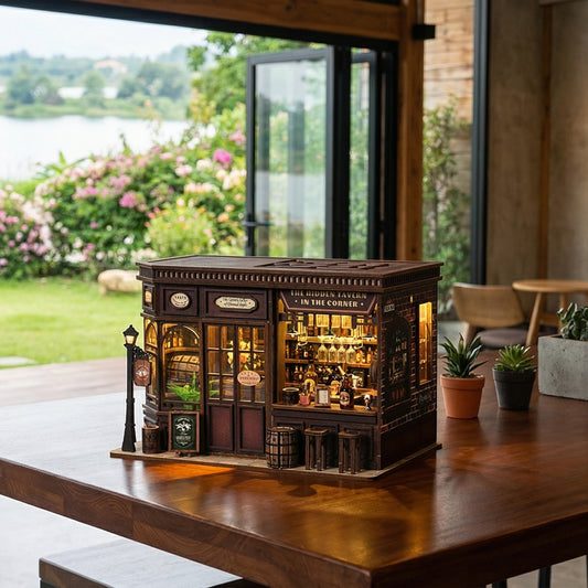 DIY Self-Assembled Miniature Kit - Corner Tavern & Cafe (5-9 Working Days Delivery)