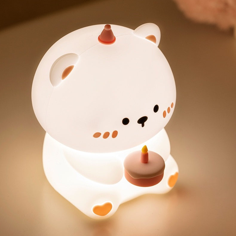 << 1-4 DAYS DELIVERY >> Birthday Bear LED Night Lamp