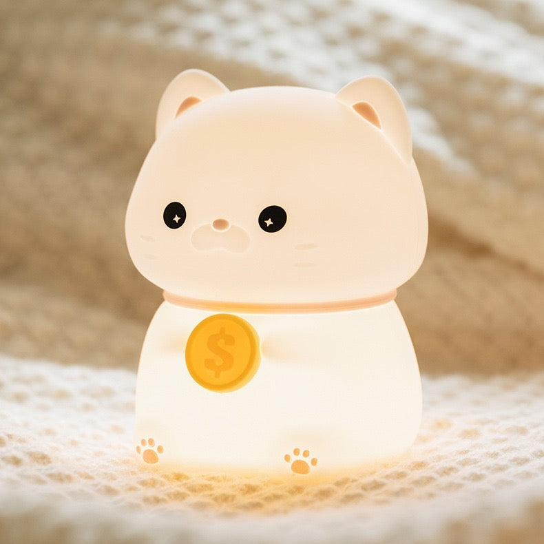 << 1-4 DAYS DELIVERY >> Chubby Prosperity Cat LED Night Lamp