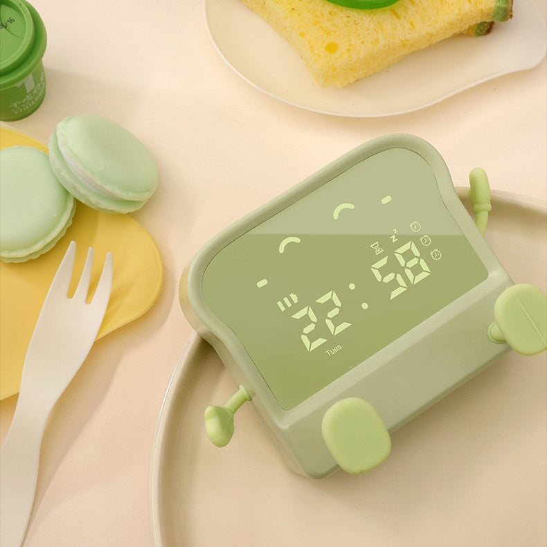 Cute Toast Alarm Clock (5 - 9 Working Days Delivery)
