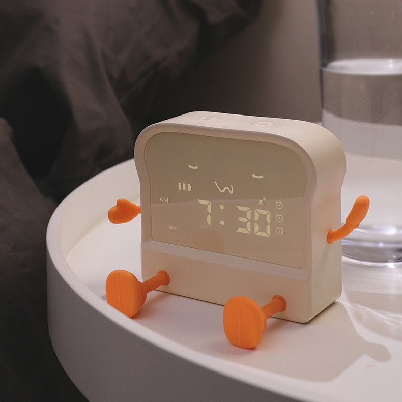 Cute Toast Alarm Clock (5 - 9 Working Days Delivery)