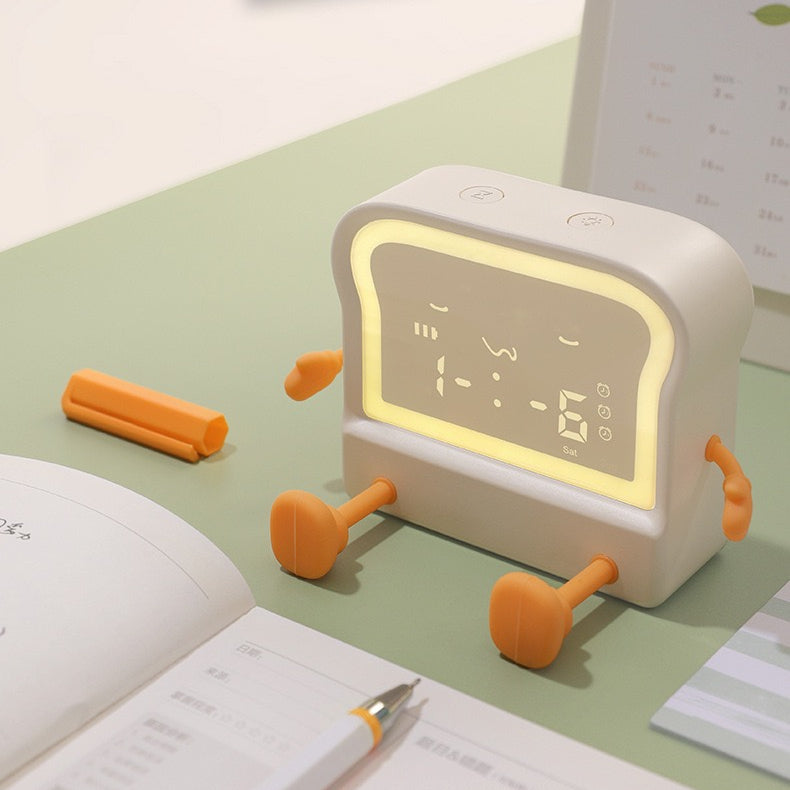 Cute Toast Alarm Clock (5 - 9 Working Days Delivery)