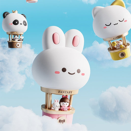 << READY STOCK >> Hot Air Balloon With Cute Animals LED Night Lamp