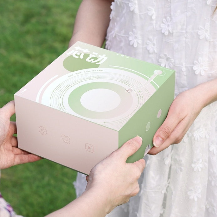 << READY STOCK >> DY12 Vintage Vinyl Player Bluetooth Speaker With Clock