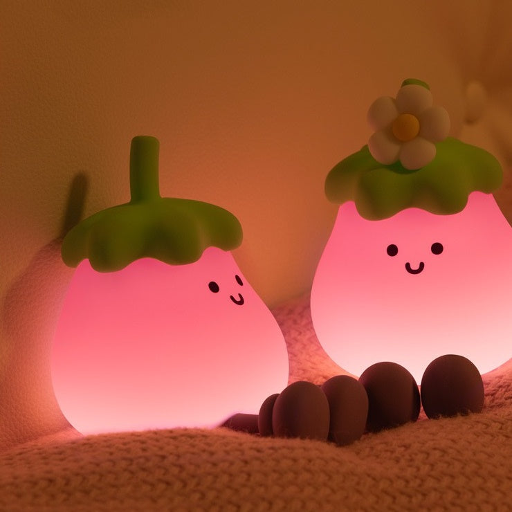 Eggplant LED Night Lamp (5-9 Working Days Delivery)
