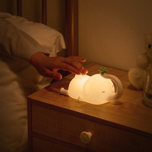 << 1 - 4 DAYS DELIVERY >> Elephant Silicone LED Night Lamp