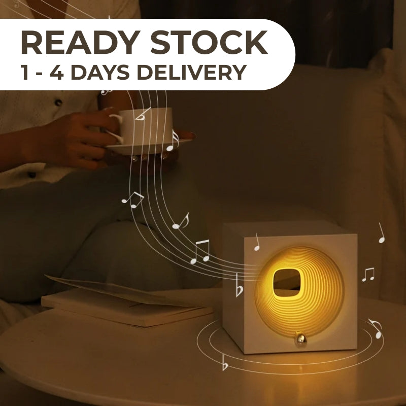 << READY STOCK >> Elegant Time Machine Bluetooth Speaker + Night Lamp