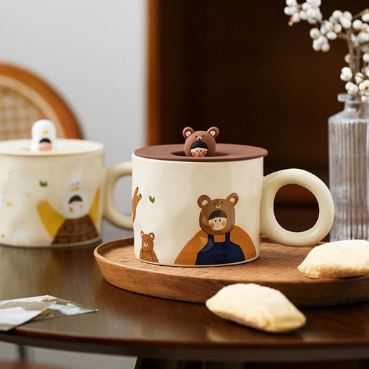 << READY STOCK >> Wildlife Girl Ceramic Coffee Mug
