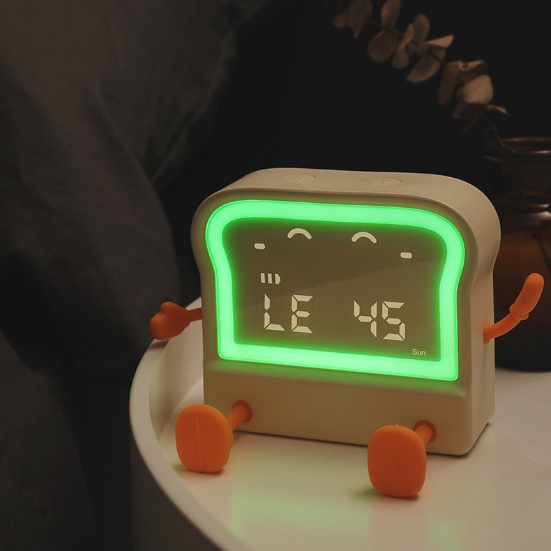 Cute Toast Alarm Clock (5 - 9 Working Days Delivery)