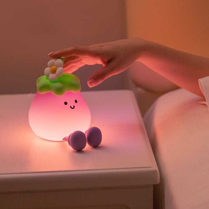 Eggplant LED Night Lamp (5-9 Working Days Delivery)