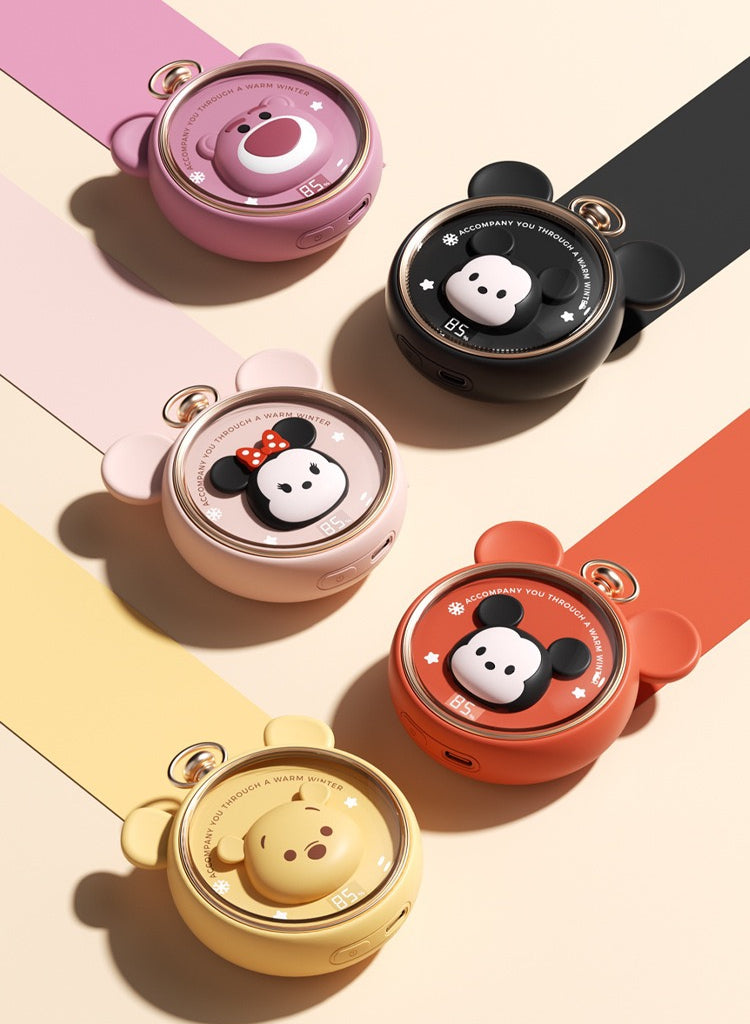 << READY STOCK >> Disney Tsum Tsum Pocket Watch Mini Powerbank + Handwarmer