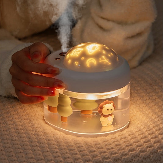 Underwater Jungle Humidifier With Pattern Projector Light (5 - 9 Working Days Delivery)