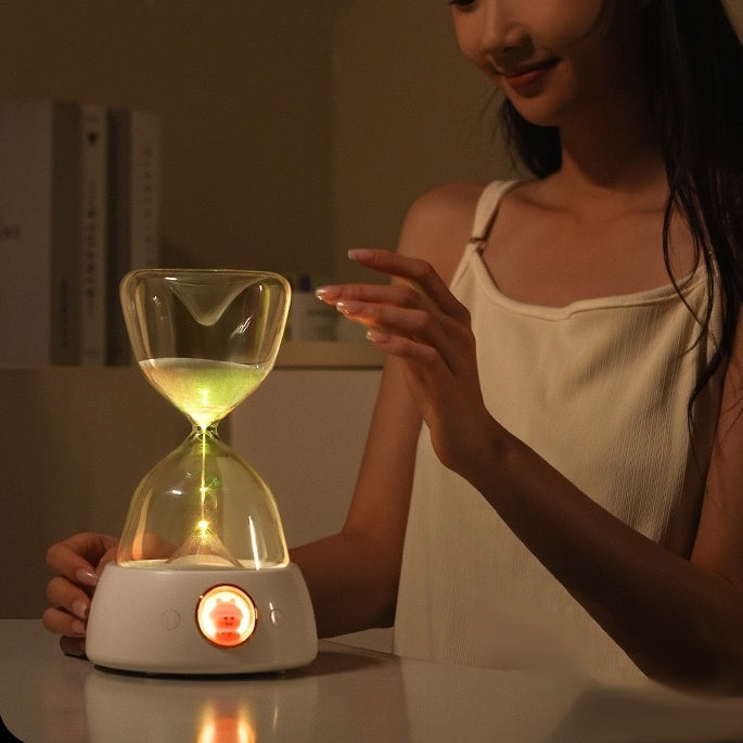 << READY STOCK >> Hourglass Bluetooth Speaker With Rainbow Lighting