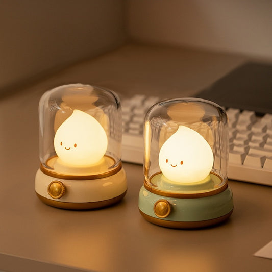 << READY STOCK >> Oil Lantern Flame LED Night Lamp