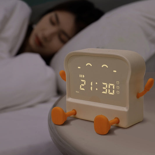 Cute Toast Alarm Clock (5 - 9 Working Days Delivery)