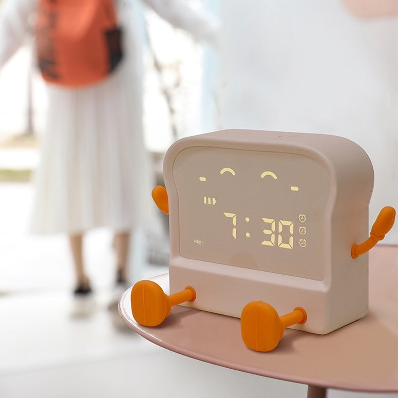 Cute Toast Alarm Clock (5 - 9 Working Days Delivery)