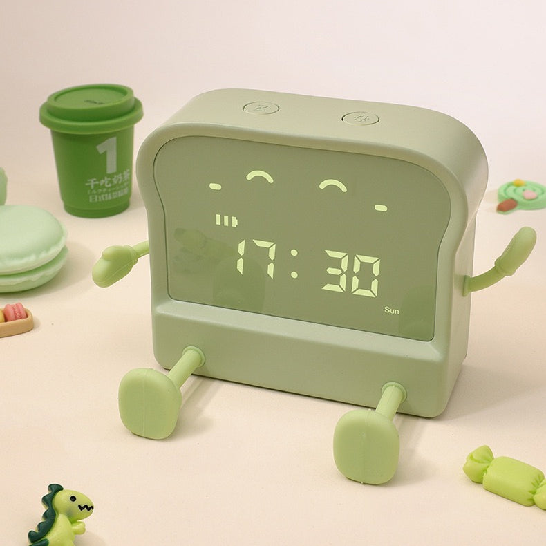 Cute Toast Alarm Clock (5 - 9 Working Days Delivery)