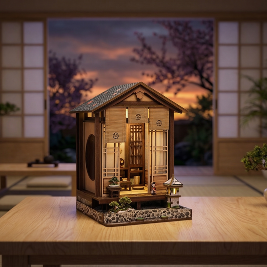 DIY Self-Assembled Miniature Kit - Japanese Book House (5-9 Working Days Delivery)