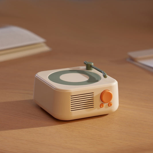 << READY STOCK >> Round X17 Vintage Vinyl Player Bluetooth Speaker