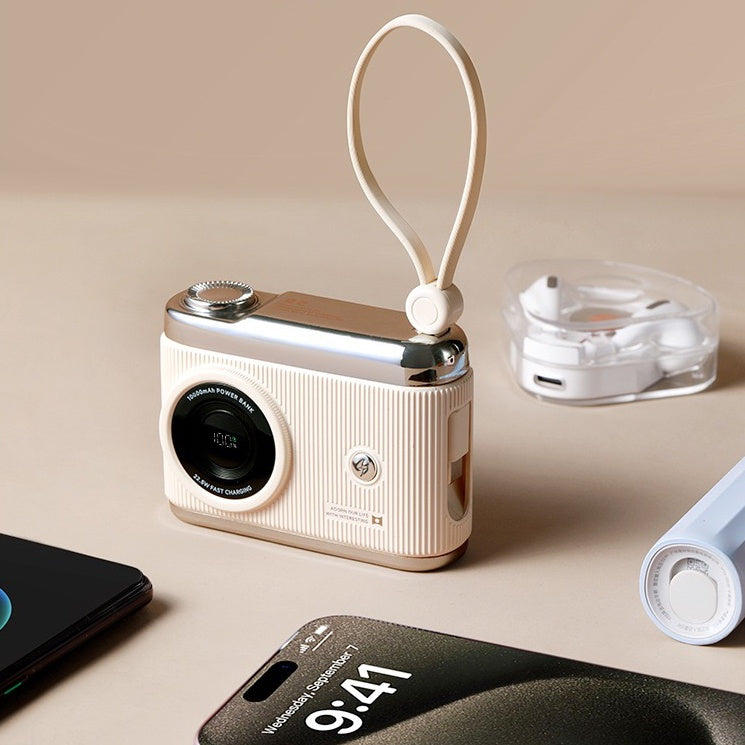 Classic Camera 2 in 1 Powerbank (5-9 Working Days Delivery)
