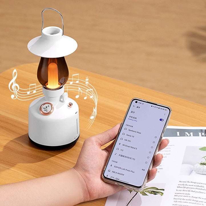 Retro Gas Light 2 in 1 Bluetooth Speaker + LED Night Lamp (5-9 WORKING DAYS DELIVERY)