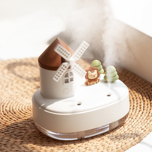 << READY STOCK >> Windmill 2 in 1 Rechargeable Humidifier + Music Box