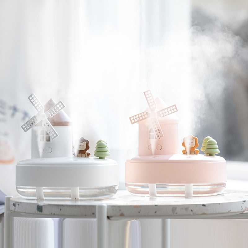 << READY STOCK >> Windmill 2 in 1 Rechargeable Humidifier + Music Box