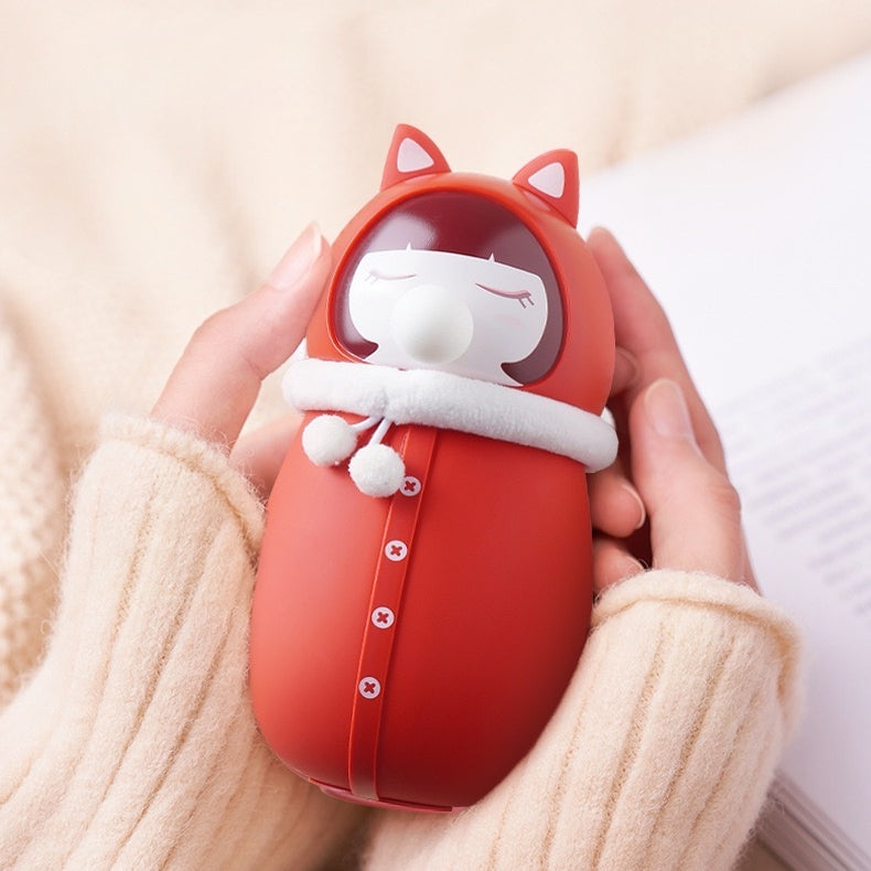 Hooded-Girl 2 in 1 Powerbank + Handwarmer  (5-9 WORKING DAYS DELIVERY)