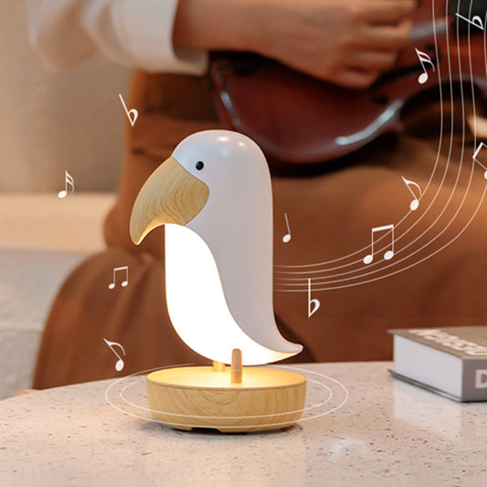 << READY STOCK >> White Taocan 2 in 1 Bluetooth Speaker + Night Lamp
